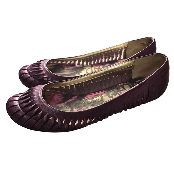 Sam Edelman Ianna leather covered toe flats size 7.5M - Picture 1 of 10